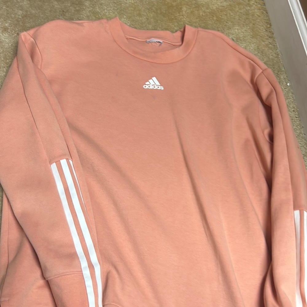 Lightly use peach adidas sweatshirt